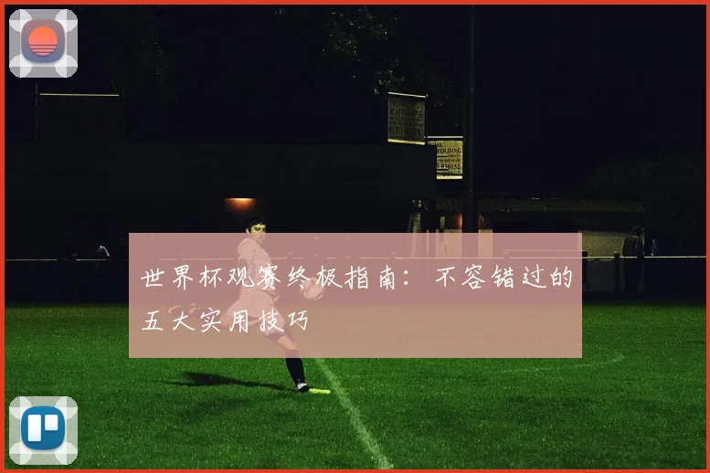 世界杯观赛终极指南：不容错过的五大实用技巧